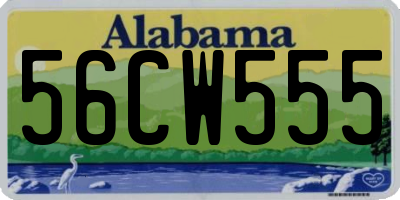 AL license plate 56CW555