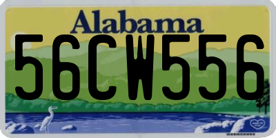 AL license plate 56CW556