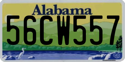 AL license plate 56CW557