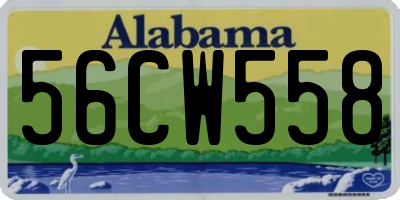 AL license plate 56CW558