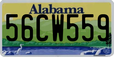 AL license plate 56CW559