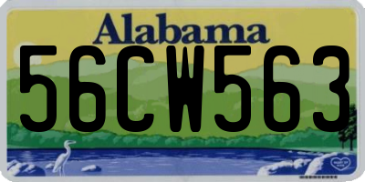 AL license plate 56CW563