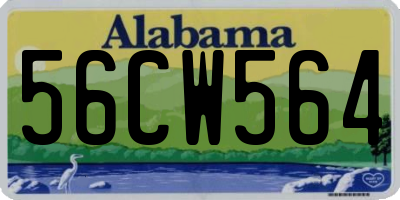 AL license plate 56CW564
