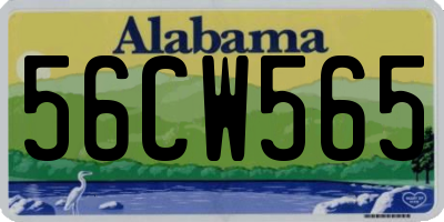 AL license plate 56CW565