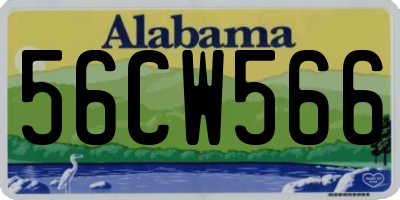 AL license plate 56CW566