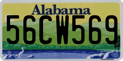 AL license plate 56CW569