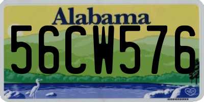 AL license plate 56CW576