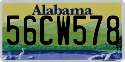 AL license plate 56CW578