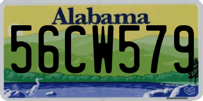 AL license plate 56CW579
