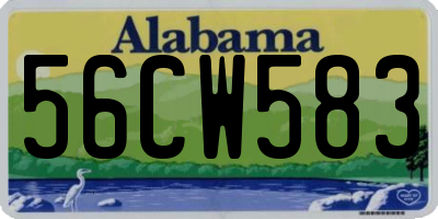 AL license plate 56CW583