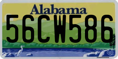AL license plate 56CW586