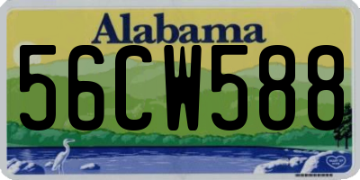 AL license plate 56CW588