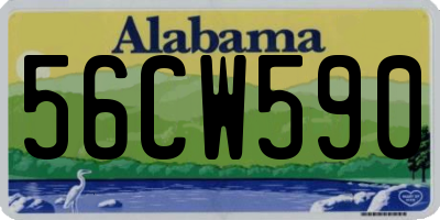 AL license plate 56CW590