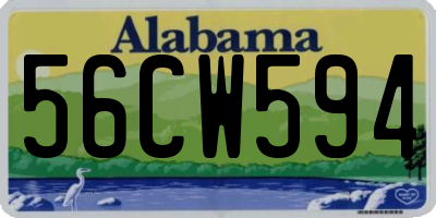 AL license plate 56CW594