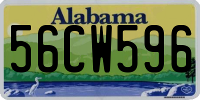 AL license plate 56CW596
