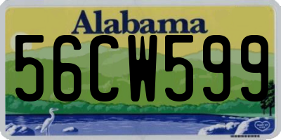 AL license plate 56CW599