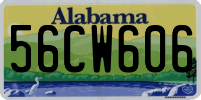 AL license plate 56CW606