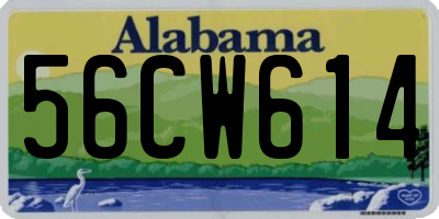 AL license plate 56CW614