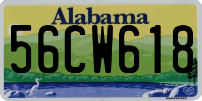 AL license plate 56CW618