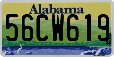 AL license plate 56CW619