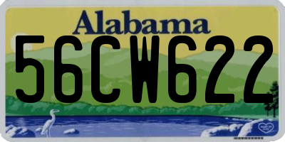 AL license plate 56CW622