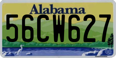 AL license plate 56CW627