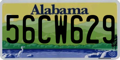 AL license plate 56CW629