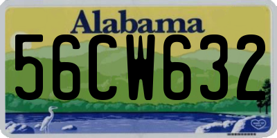 AL license plate 56CW632