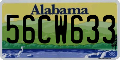 AL license plate 56CW633