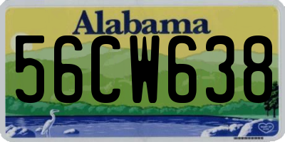 AL license plate 56CW638