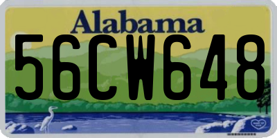 AL license plate 56CW648