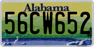 AL license plate 56CW652