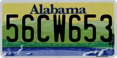 AL license plate 56CW653