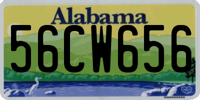 AL license plate 56CW656