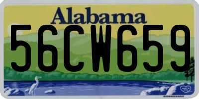 AL license plate 56CW659