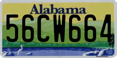 AL license plate 56CW664