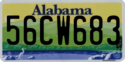 AL license plate 56CW683