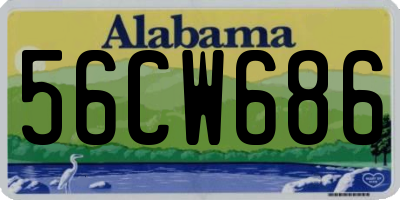 AL license plate 56CW686
