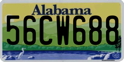 AL license plate 56CW688