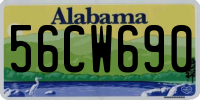 AL license plate 56CW690