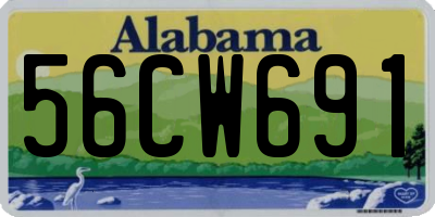 AL license plate 56CW691