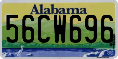 AL license plate 56CW696