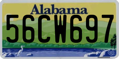 AL license plate 56CW697