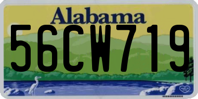 AL license plate 56CW719
