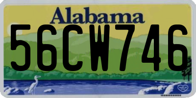 AL license plate 56CW746