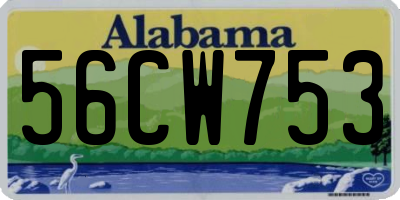 AL license plate 56CW753
