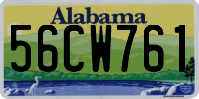 AL license plate 56CW761