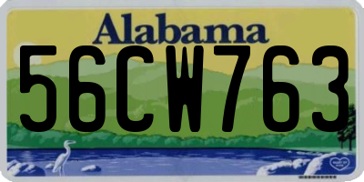 AL license plate 56CW763