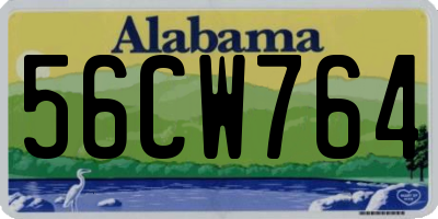 AL license plate 56CW764