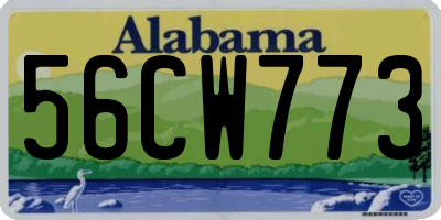 AL license plate 56CW773